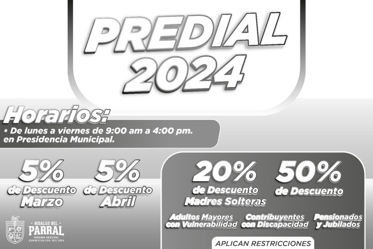 En marzo, descuento del 5% en el pago del Impuesto Predial