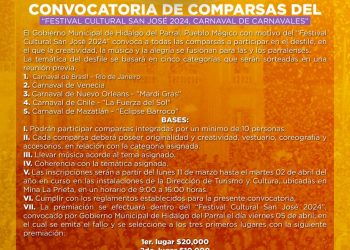 Convocan a participar en las comparsas del Festival Cultural San José 2024