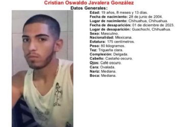 Originario de Chihuahua, desapareció en Guachochi desde hace 4 meses