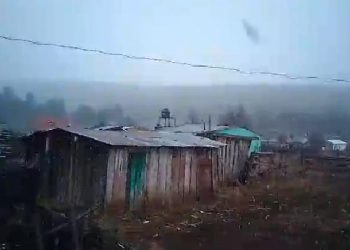 Empieza a nevar en El Vergel