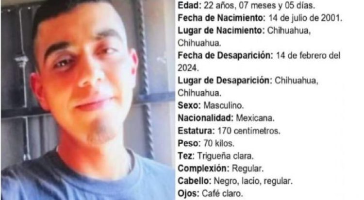Oficial: Confirman qué cuerpo localizado en Guachochi, es de Irving, joven conductor de Didi, desaparecido en Chihuahua