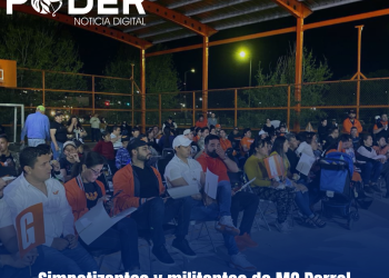 Simpatizantes y militantes de MC Parral presenciaron en unidad el debate presidencial