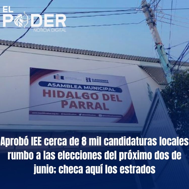 Aprobó IEE cerca de 8 mil candidaturas locales rumbo a las elecciones del próximo dos de junio