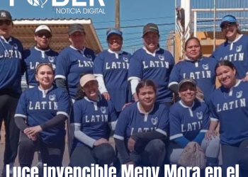 Luce invencible Meny Mora en el softbol femenil