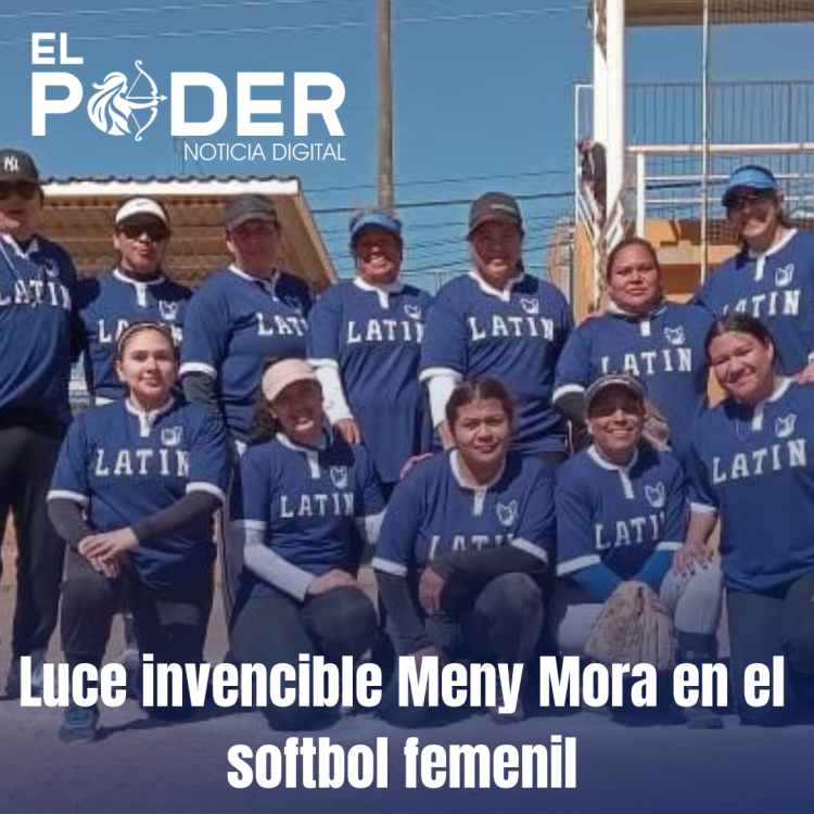 Luce invencible Meny Mora en el softbol femenil