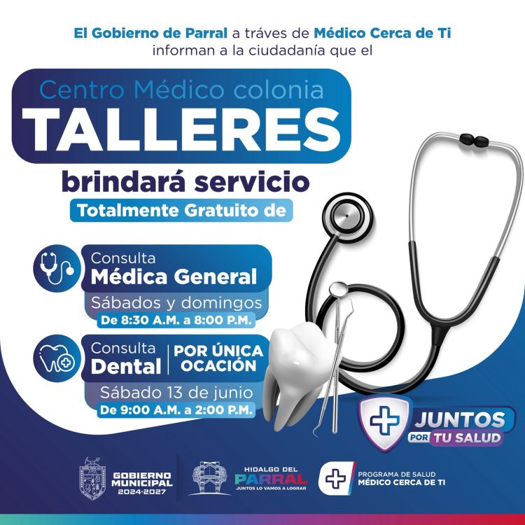 Gobierno de Parral ofrecerá atención dental gratuita este sábado en la colonia Talleres