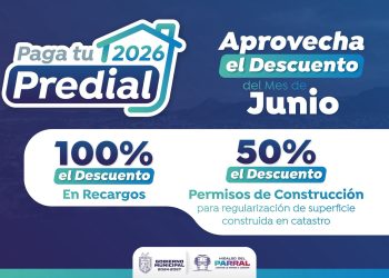 Invita Gobierno de Parral a aprovechar descuentos en el pago del predial durante junio