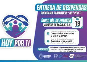 Anuncia el Gobierno de Parral entrega de despensas a beneficiarios del programa Hoy Por Ti