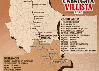 Gobierno de Parral presenta el recorrido oficial de la Gran Cabalgata Villista 2026