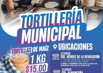 Tortillería Municipal fortalece la economía familiar con tortillas de maíz a bajo costo