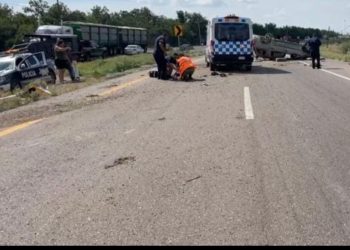 Fatal volcadura en la carretera a Jiménez deja saldo de un muerto y 2 personas lesionadas