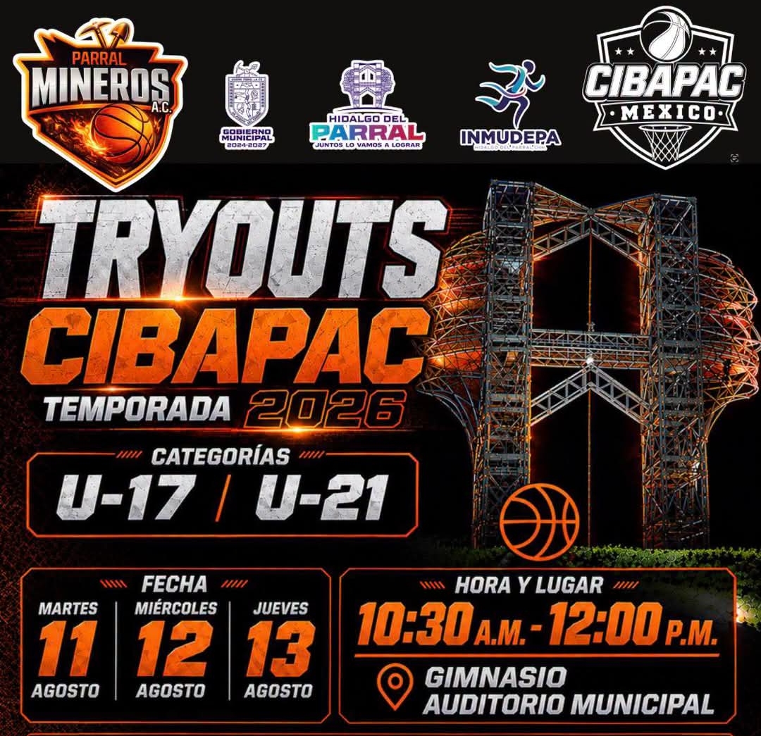 Mineros de Parral abre sus puertas al talento juvenil con tryouts rumbo a CIBAPAC 2026