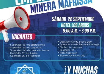 Invita el Gobierno de Parral a la Feria de Empleo 2026 de Minera Mafrissa